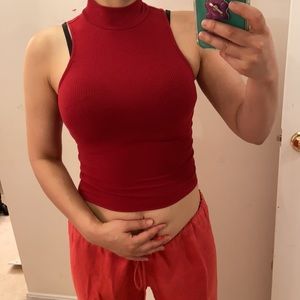 Seriously soft cropped top. Xs